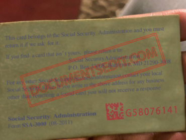 Social Security Card Template 51 b