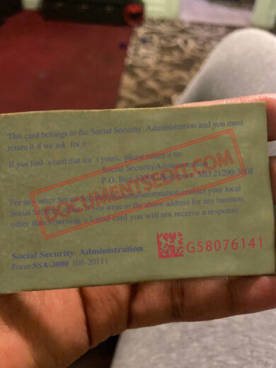 Social Security Card Template 51 b