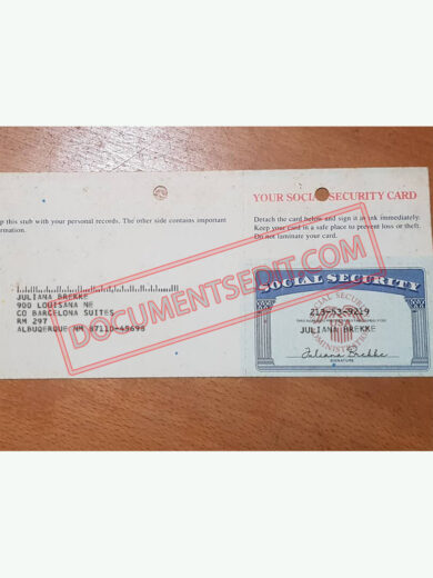 Social Security Card Template 54