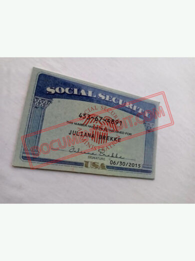 Social Security Card Template 55