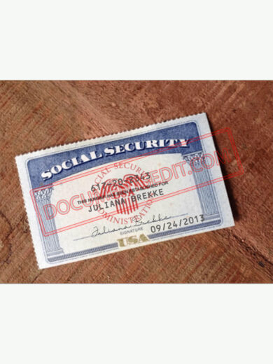 Social Security Card Template 56