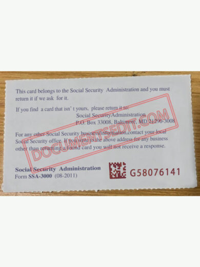 Social Security Card Template 57 b