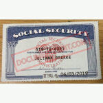Social Security Card Template 57 f