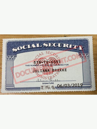 Social Security Card Template 57