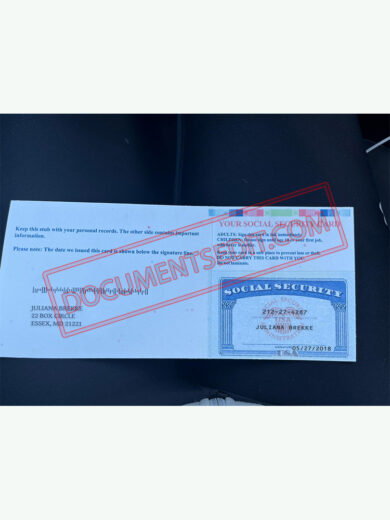 Social Security Card Template 58