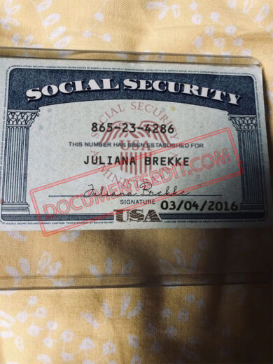 Social Security Card Template 59
