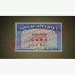 Social Security Card Template 60 f