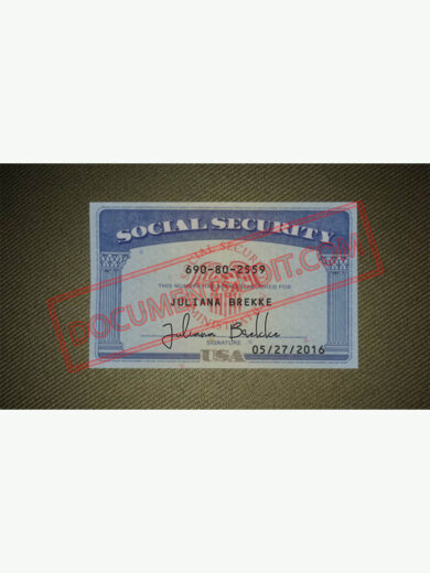 Social Security Card Template 60