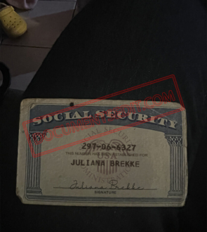 Social Security Card Template 61 f