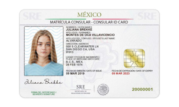 Mexico Consular ID Card