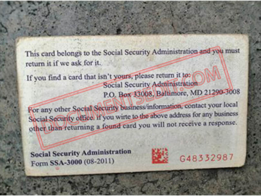 Social Security Card Template 62 b