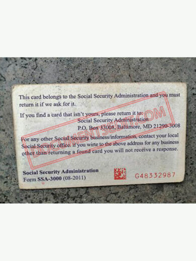 Social Security Card Template 62 b