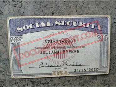 Social Security Card Template 62 f