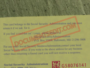 Social Security Card Template 63 b