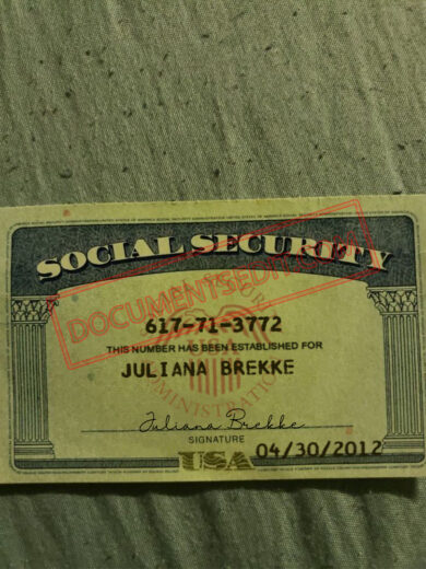 Social Security Card Template 63