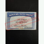 Social Security Card Template 64 f