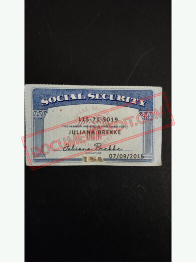 Social Security Card Template 64