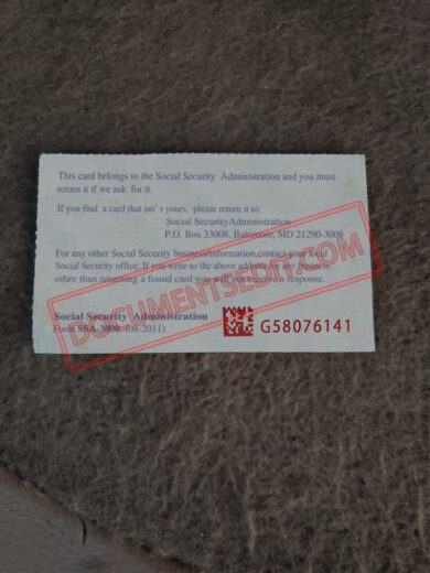 Social Security Card Template 65 b