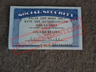 Social Security Card Template 65 f