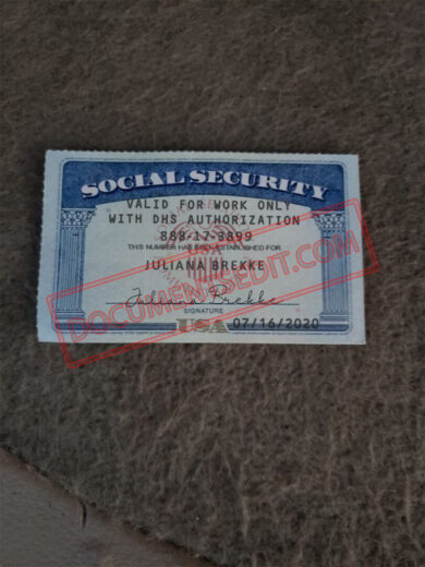 Social Security Card Template 65