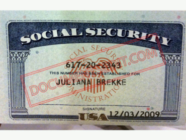 Social Security Card Template 67 f