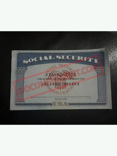 Social Security Card Template 68