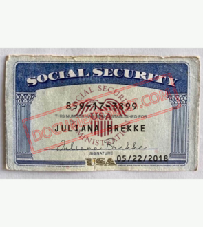 Social Security Card Template 69 f