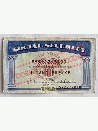 Social Security Card Template 69