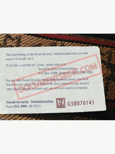 Social Security Card Template 70 b