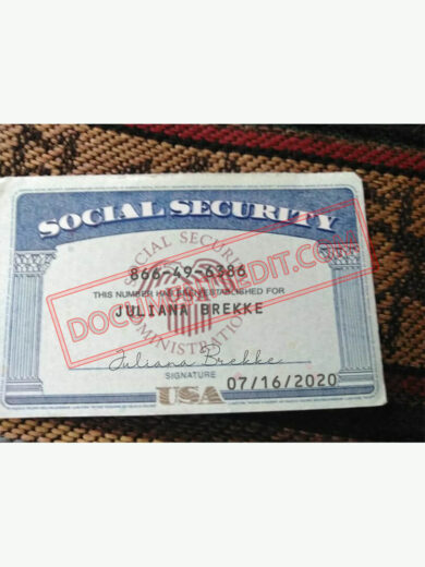 Social Security Card Template 70