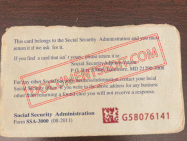 Social Security Card Template 71 b