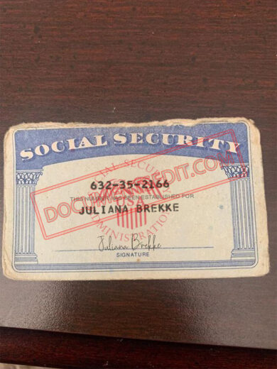 Social Security Card Template 71