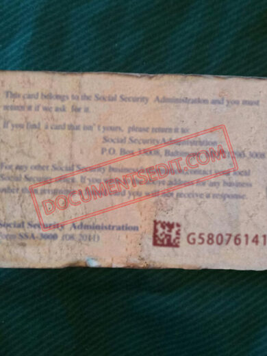 Social Security Card Template 72 b