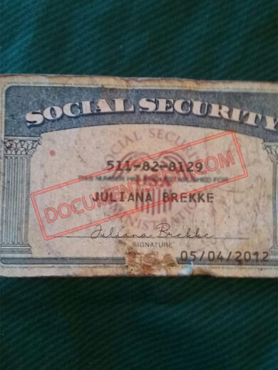 Social Security Card Template 72