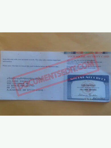 Social Security Card Template 73 a