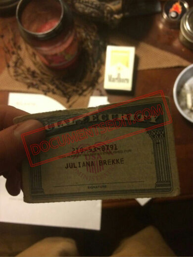 Social Security Card Template 74