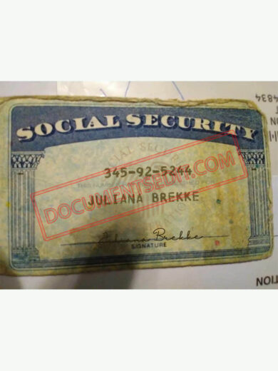Social Security Card Template 75