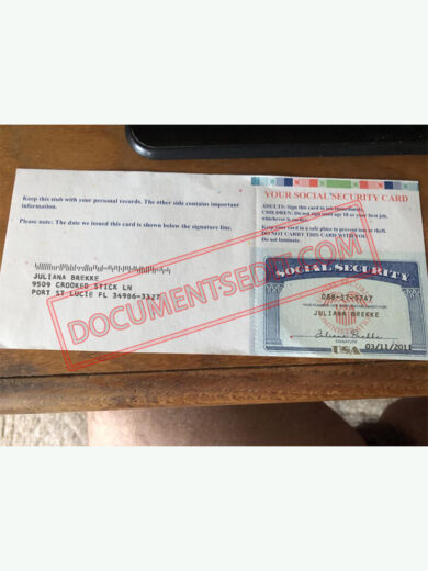 Social Security Card Template 76