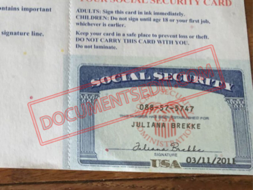 Social Security Card Template 76 f