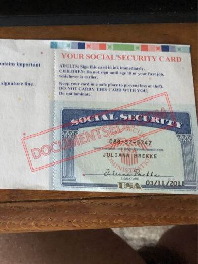 Social Security Card Template 76