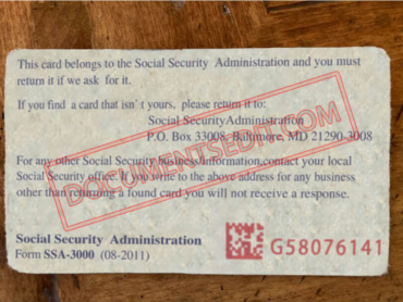 Social Security Card Template 77 b