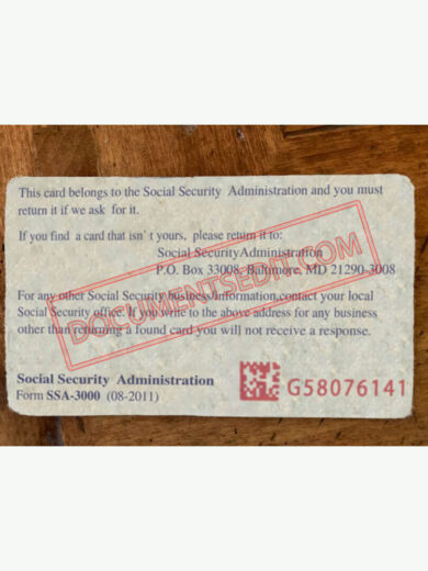 Social Security Card Template 77 b