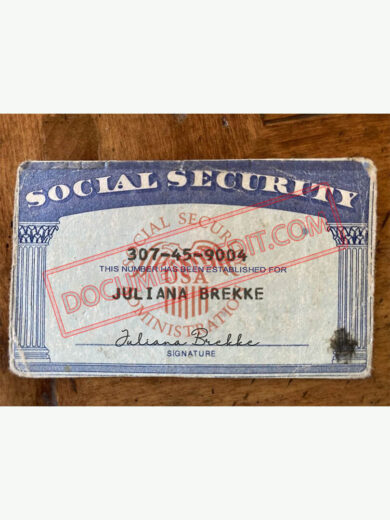 Social Security Card Template 77