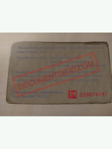 Social Security Card Template 78 b