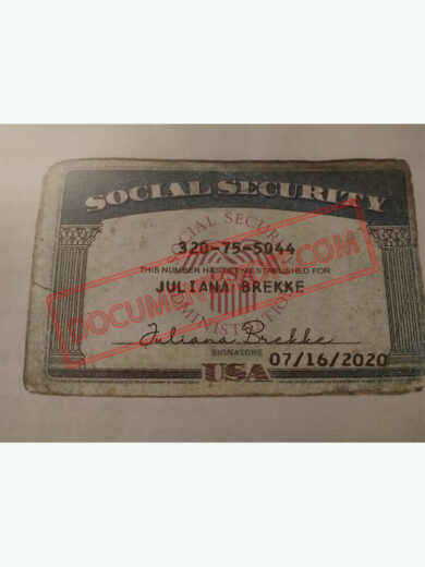 Social Security Card Template 78
