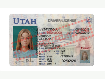 Utah Driver License Template New ff
