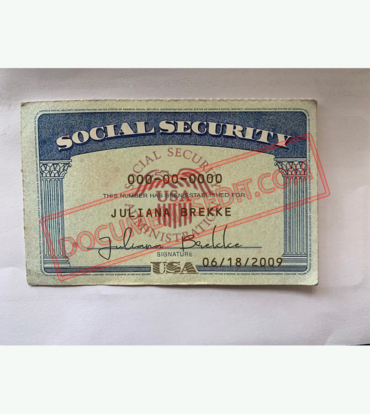Social Security Card Template 14 f