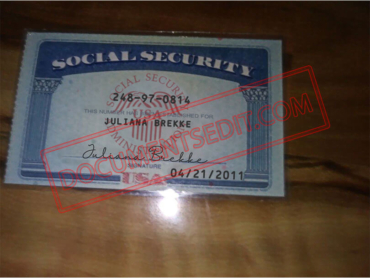 Social Security Card Template 80