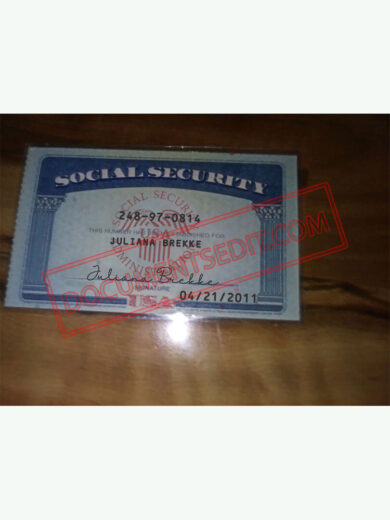 Social Security Card Template 80