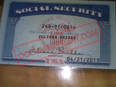 Social Security Card Template 80 f
